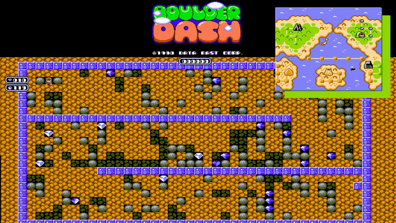 Backdrop artwork for Boulder Dash