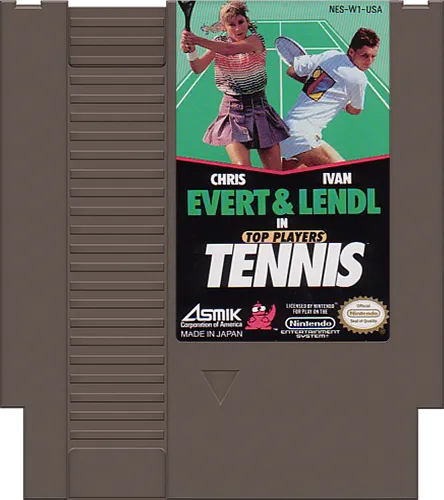 Chris Evert & Ivan Lendl in Top Players' Tennis cart