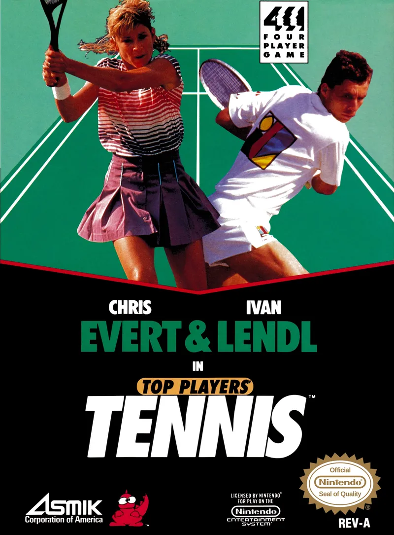Chris Evert & Ivan Lendl in Top Players' Tennis box art