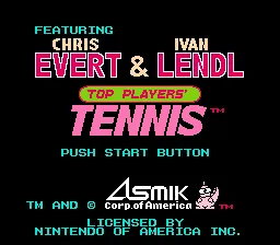 Chris Evert & Ivan Lendl in Top Players' Tennis screenshot