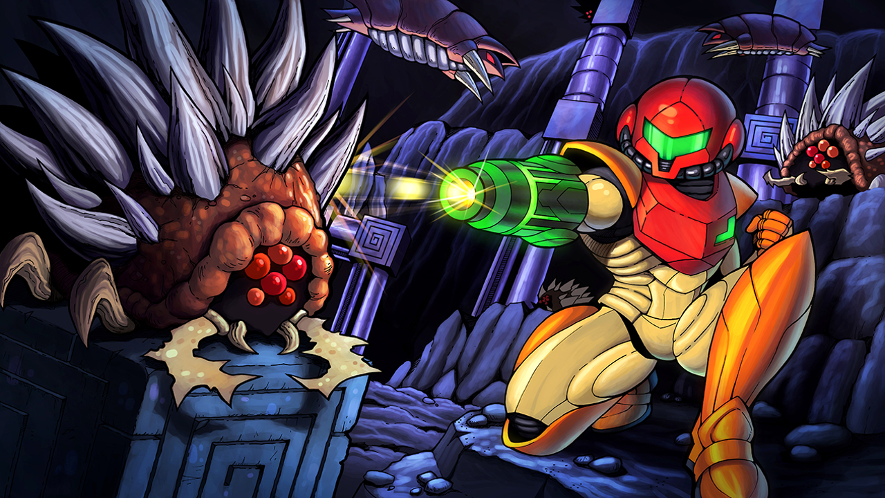 Metroid backdrop