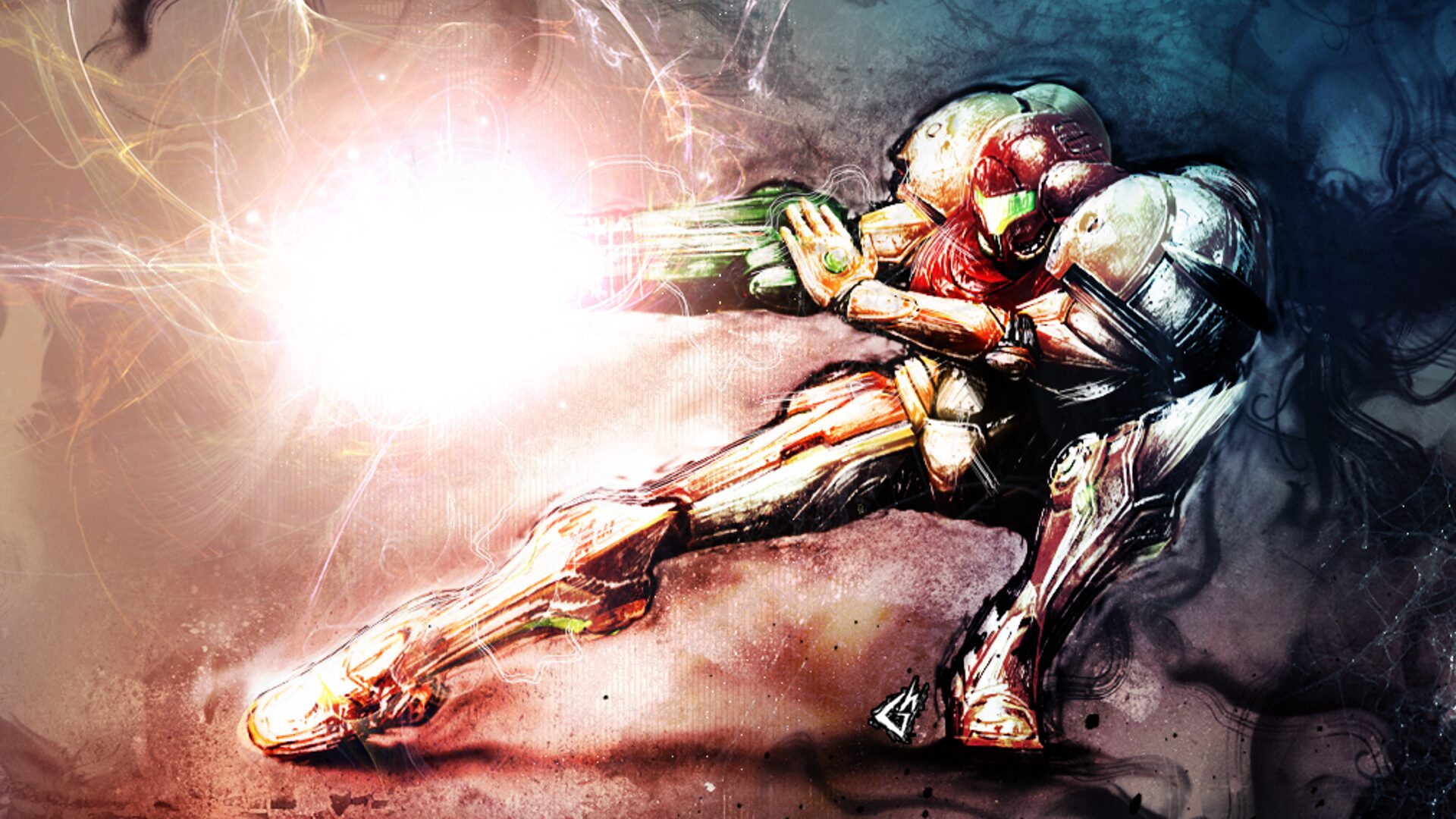 Metroid backdrop