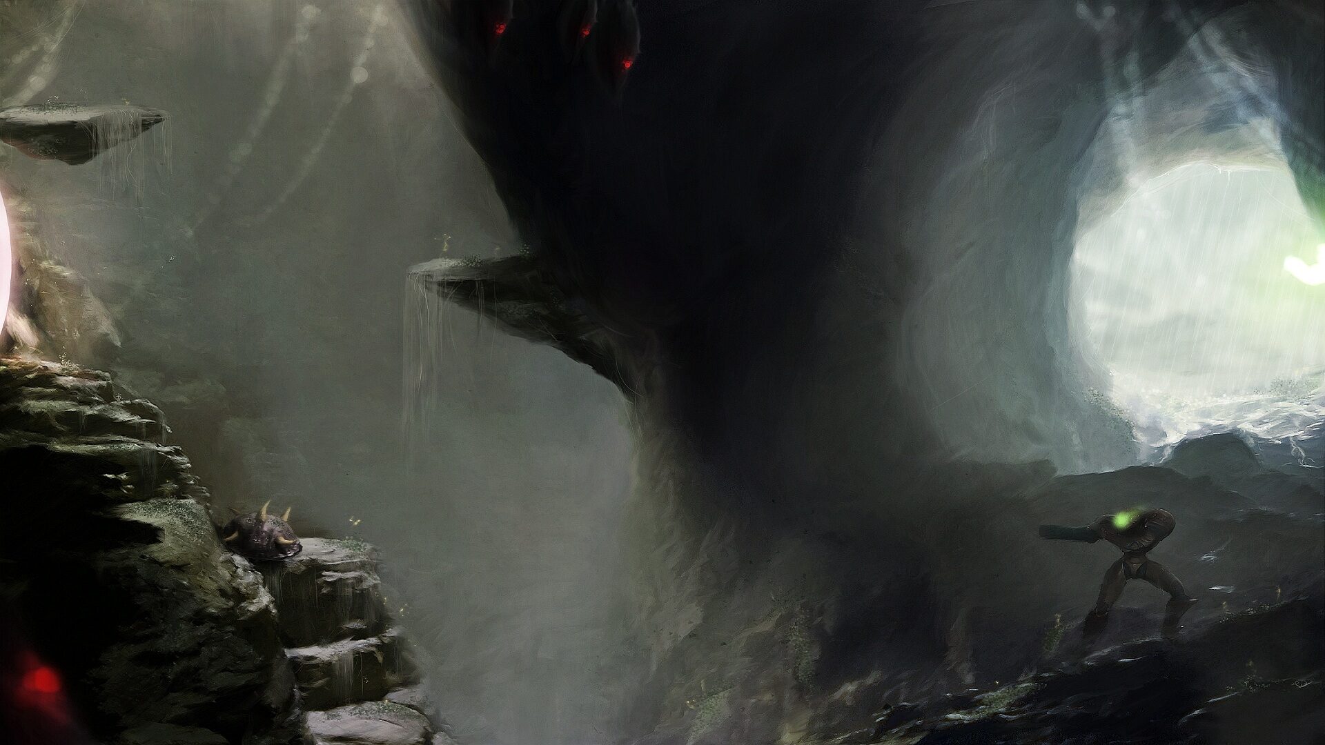 Metroid backdrop
