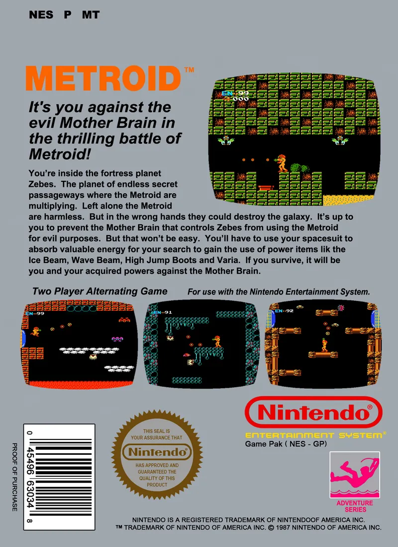 Metroid box back