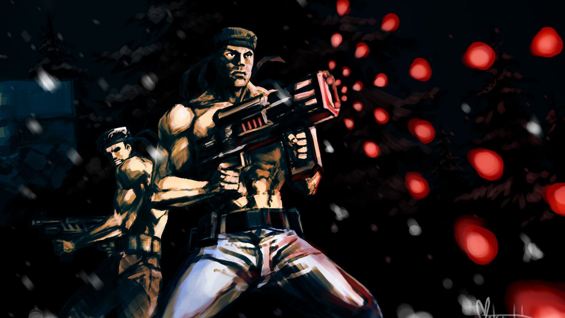 Contra backdrop