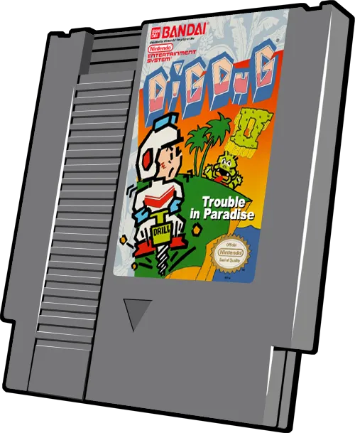 Dig Dug II: Trouble in Paradise cart