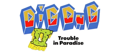 Dig Dug II: Trouble in Paradise logo