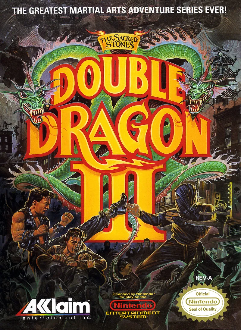Double Dragon III: The Sacred Stones box art