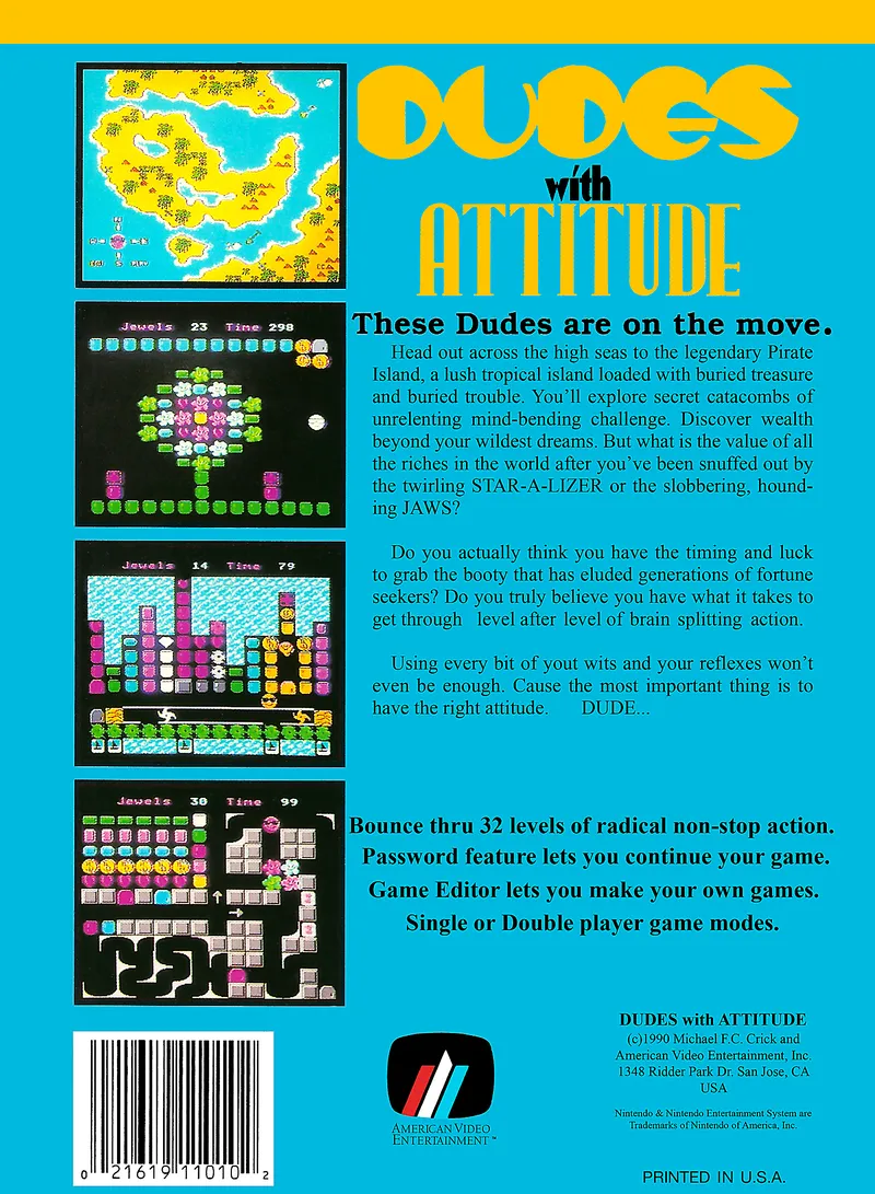 Dudes with Attitude box back