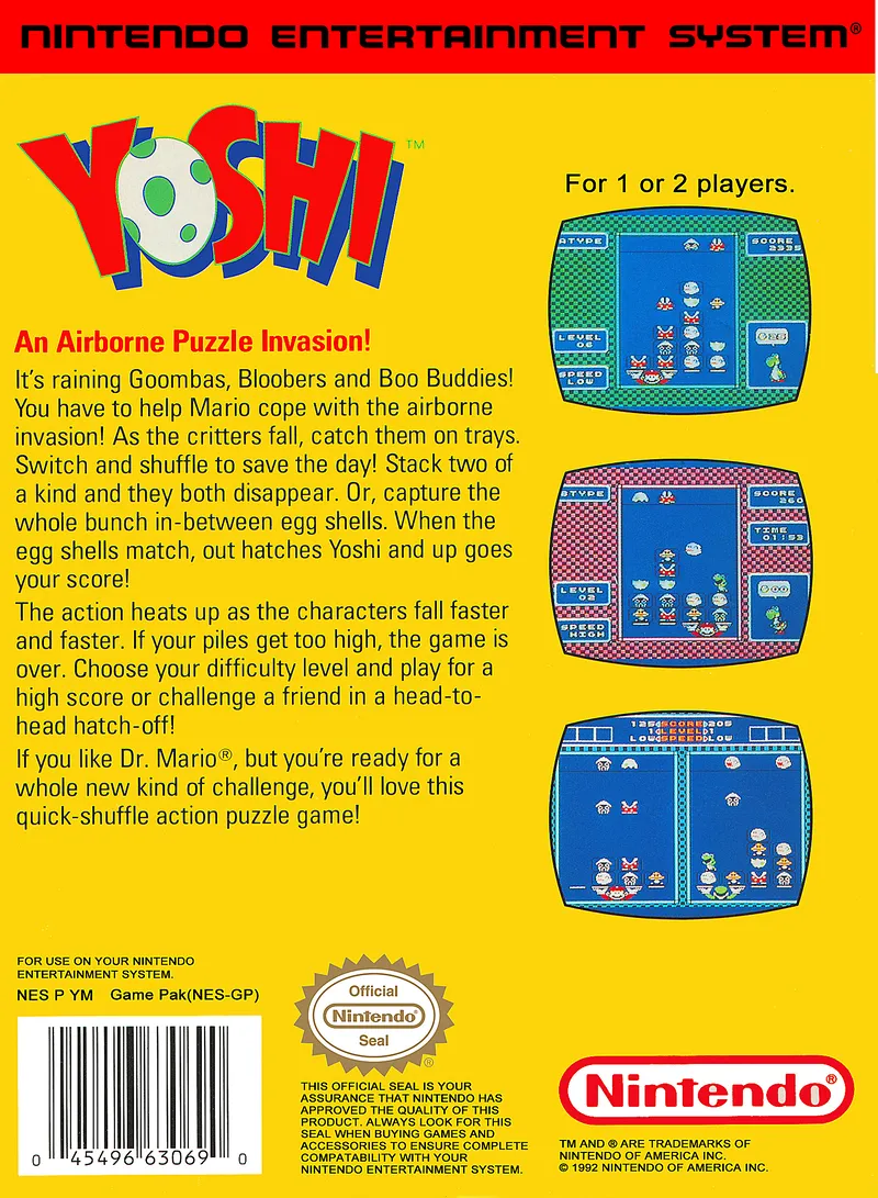 Yoshi box back