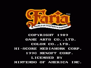 Faria: A World of Mystery & Danger! screenshot