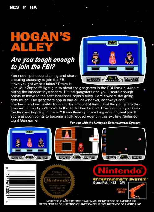 Hogan's Alley box back