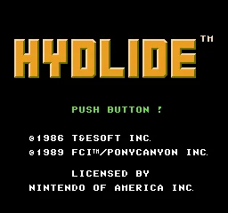 Hydlide screenshot