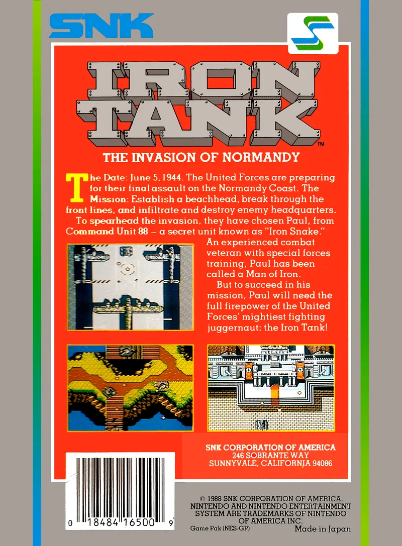 Iron Tank: The Invasion of Normandy box back