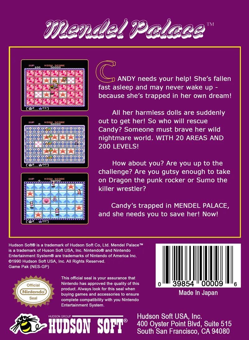 Mendel Palace box back