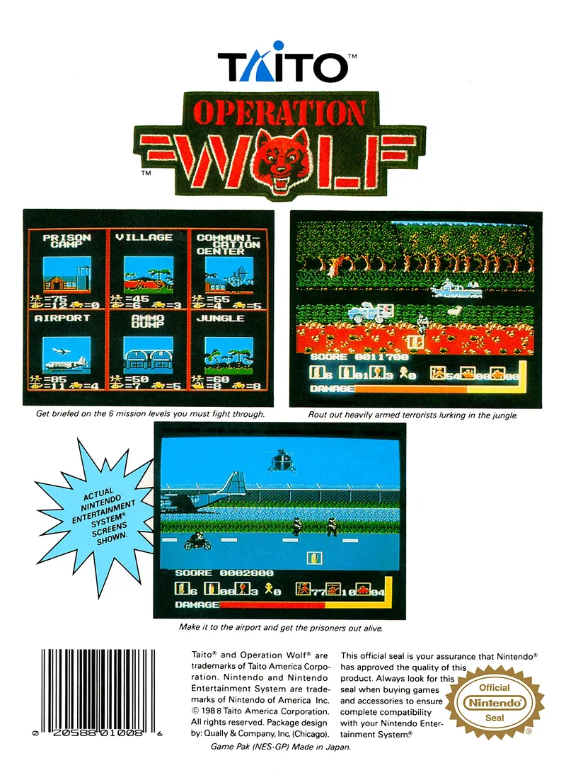 Operation Wolf box back
