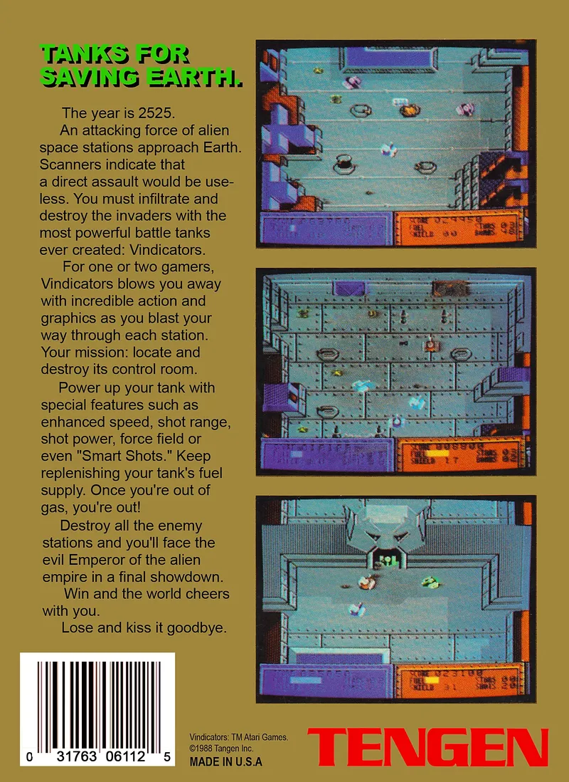Vindicators box back
