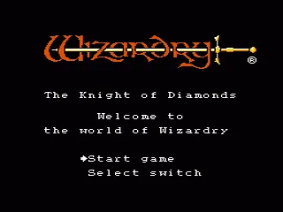 Wizardry: Knight of Diamonds : The Second Scenario screenshot