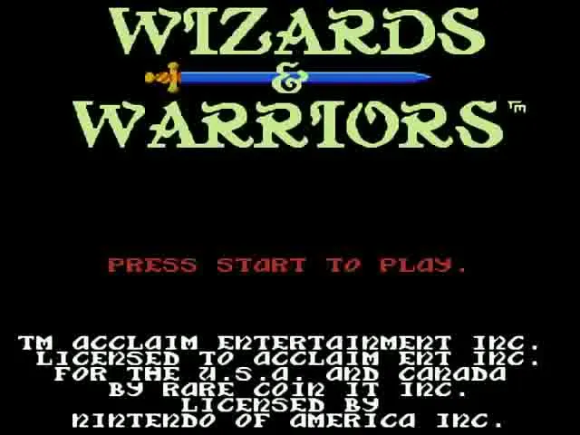 Wizards & Warriors screenshot