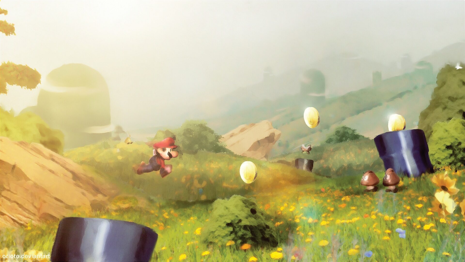 Super Mario Bros. backdrop