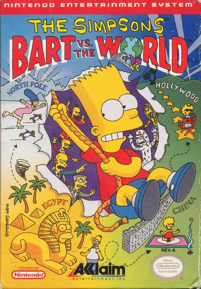 The Simpsons: Bart vs. the World box art