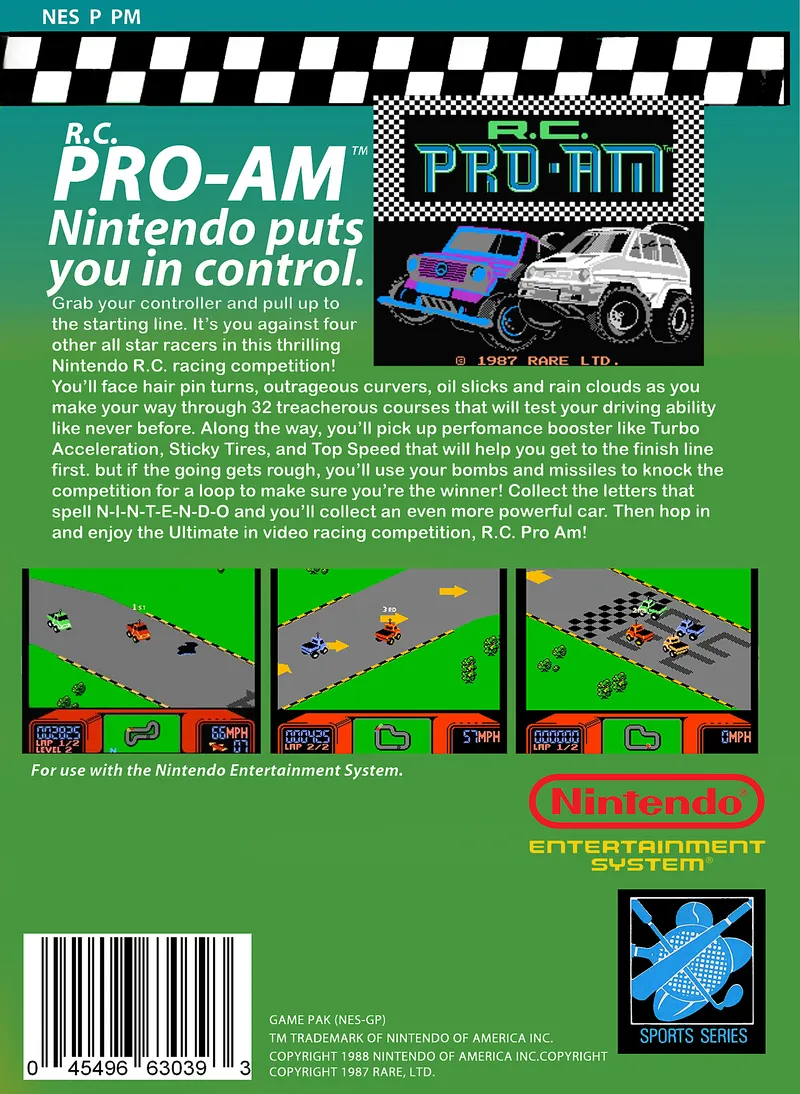 R.C. Pro-Am box back