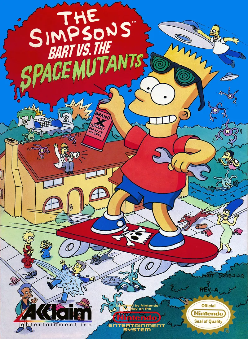 The Simpsons: Bart vs. the Space Mutants box art