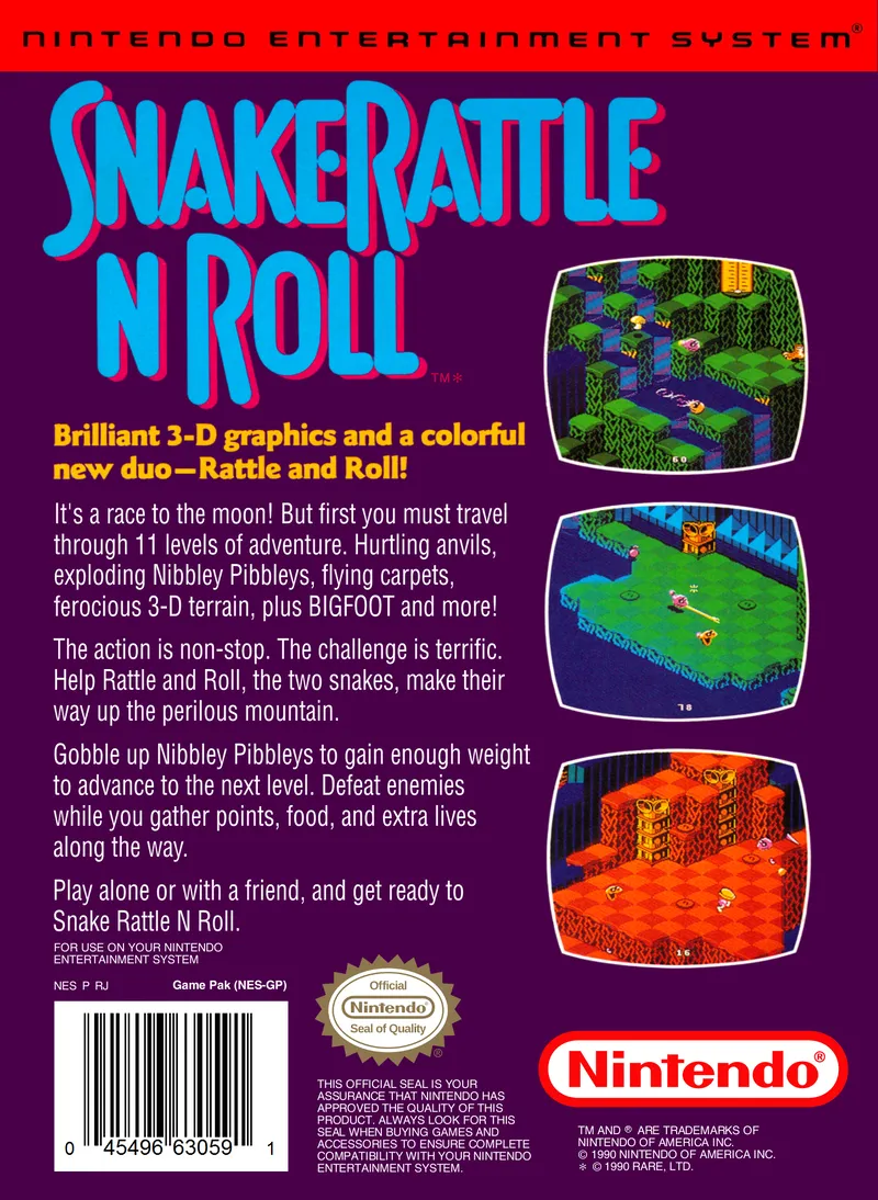 Snake Rattle n Roll box back