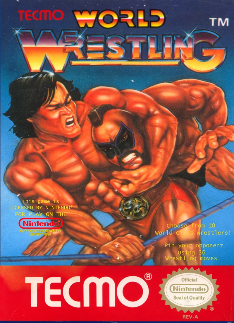 Tecmo World Wrestling box art