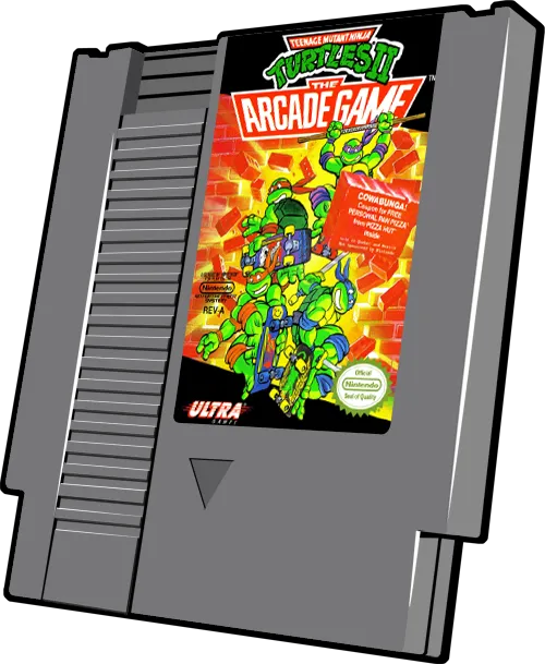Teenage Mutant Ninja Turtles II: The Arcade Game cart