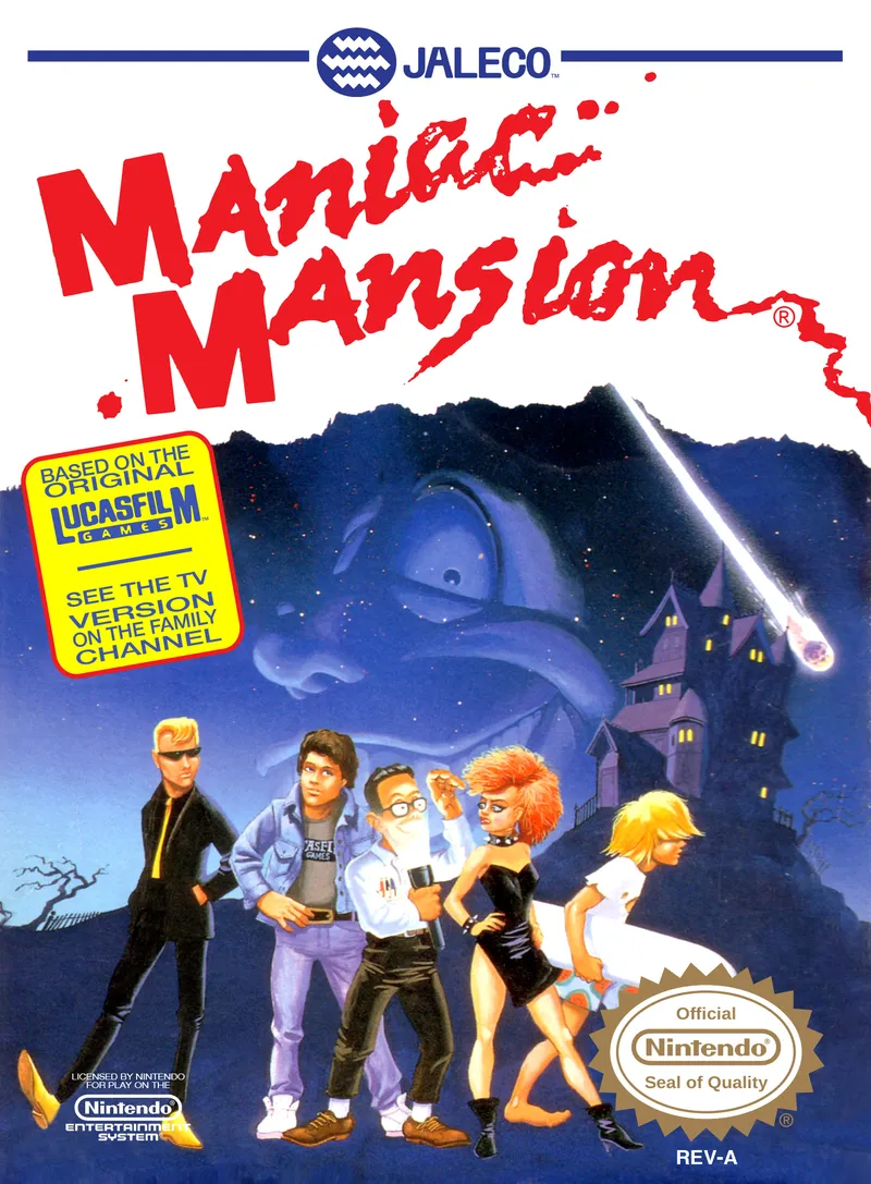 Maniac Mansion box art