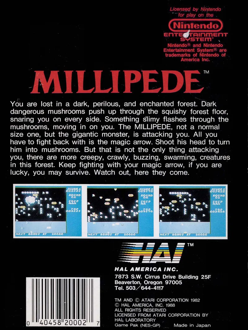 Millipede box back
