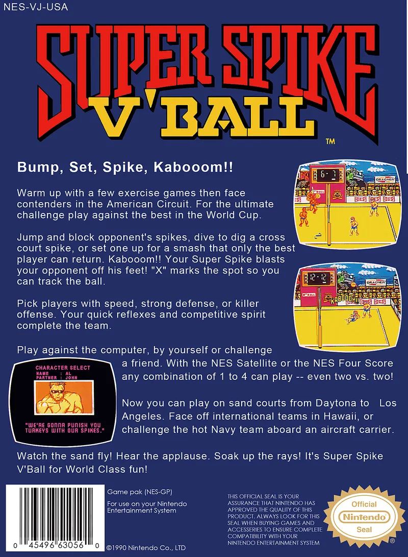 Super Spike V'Ball box back