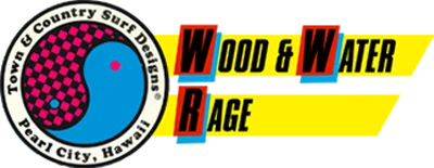 Town & Country Surf Designs: Wood & Water Rage logo