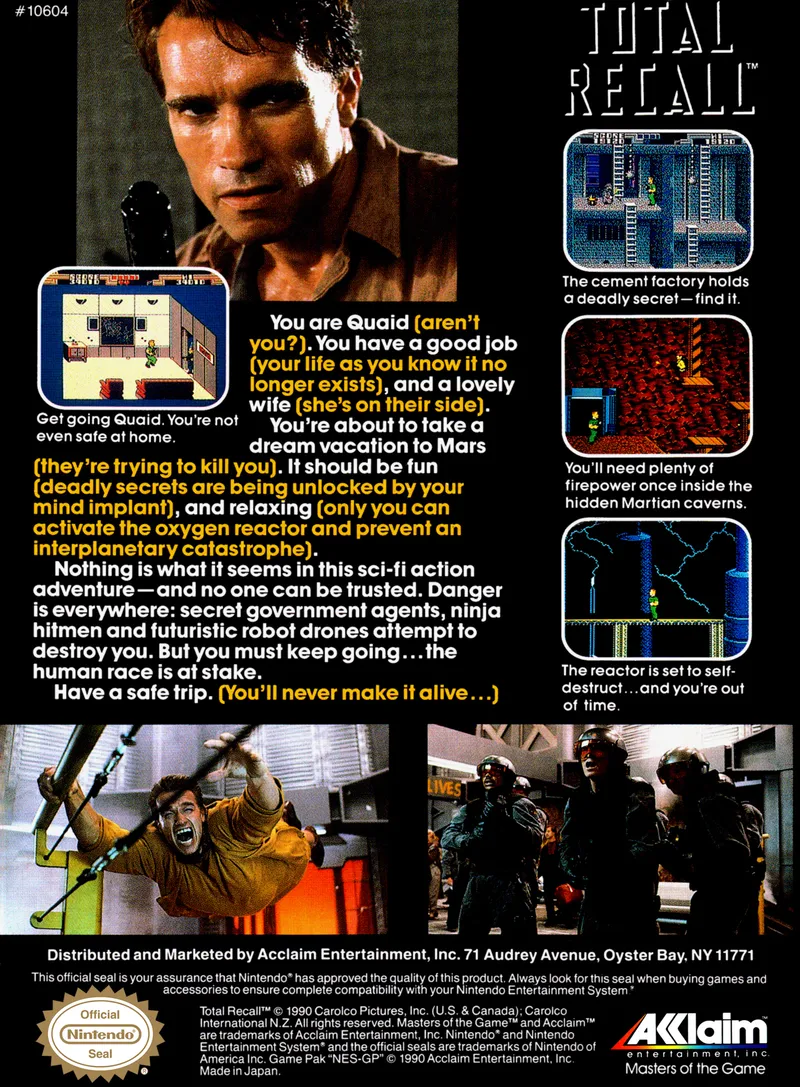 Total Recall box back