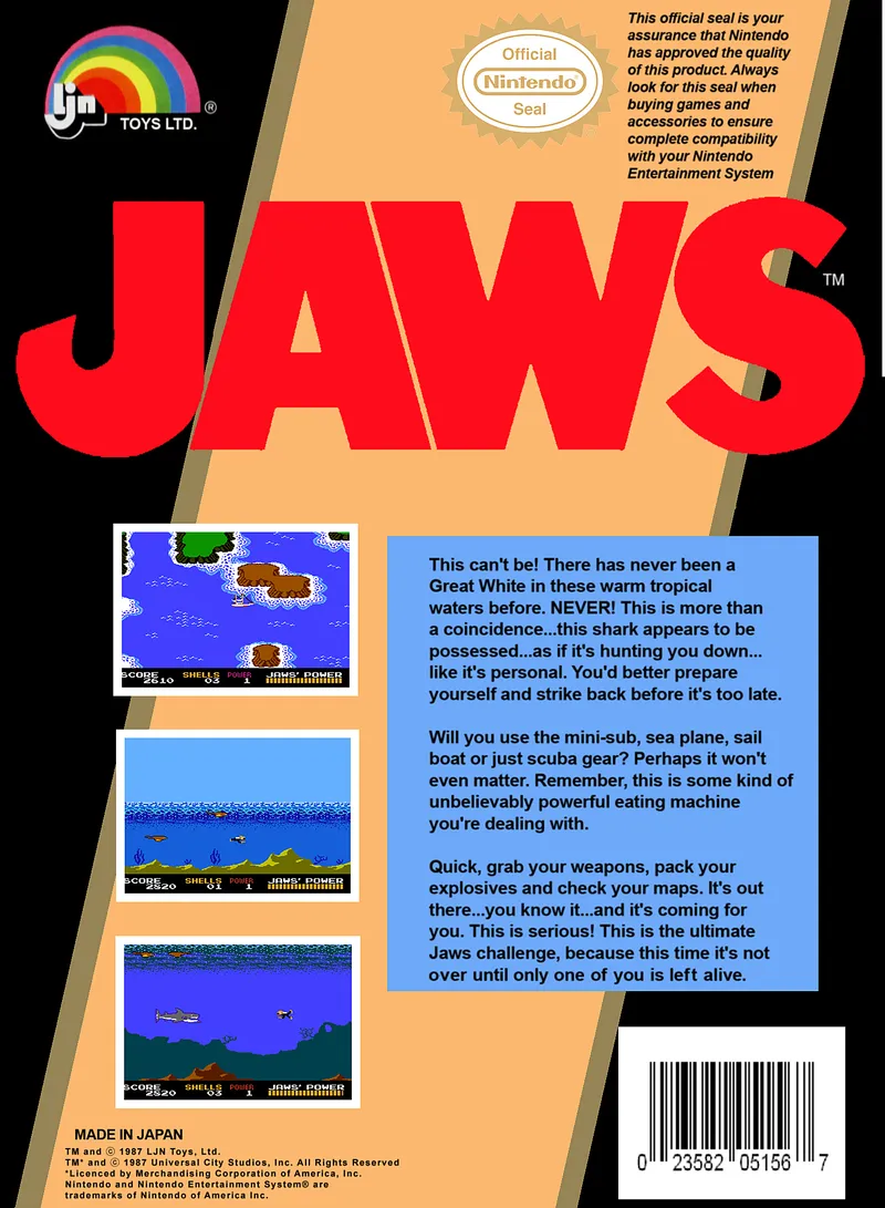 Jaws box back