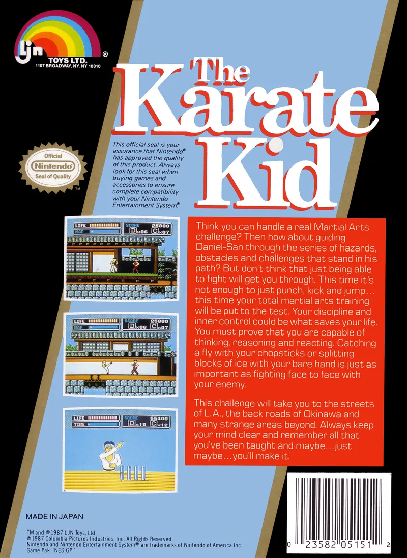 The Karate Kid box back