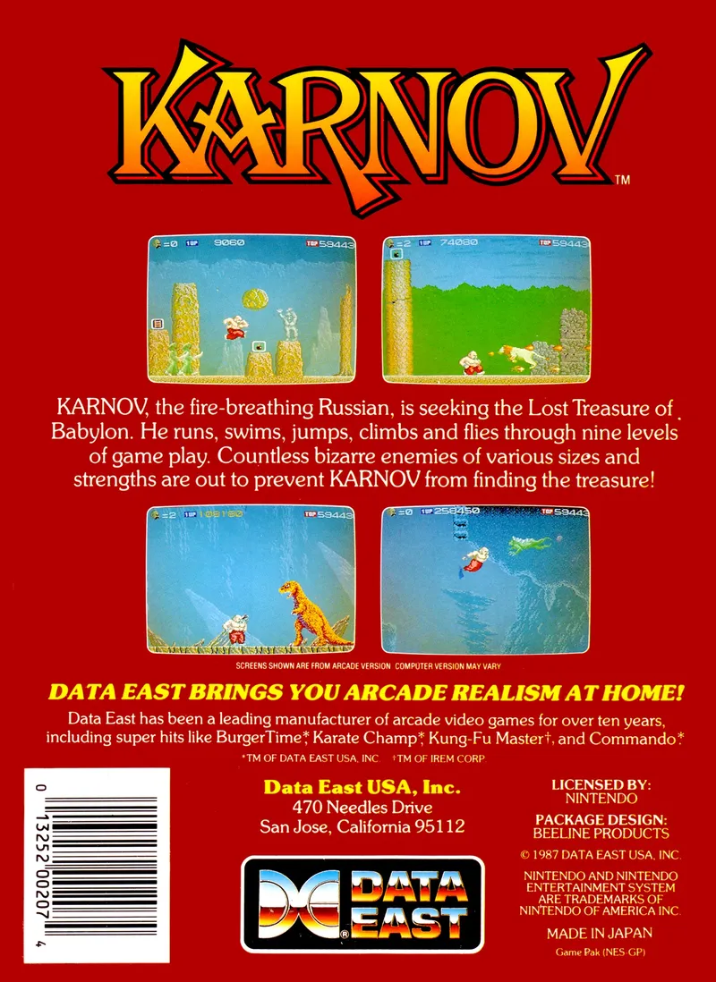 Karnov box back