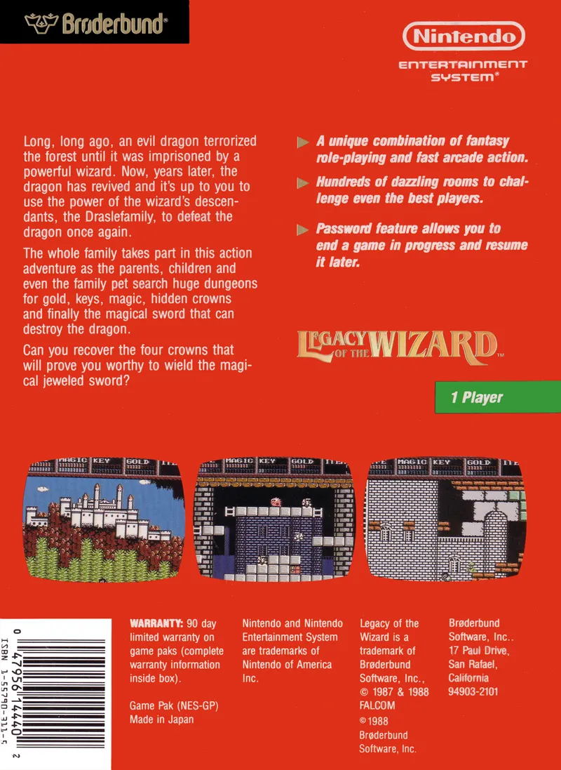 Legacy of the Wizard box back