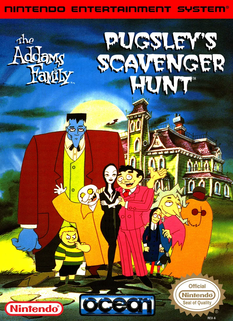The Addams Family: Pugsley's Scavenger Hunt box art