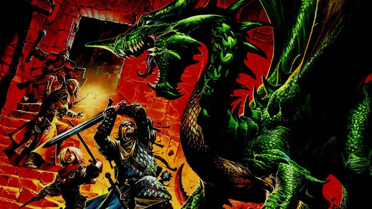 Backdrop artwork for Advanced Dungeons & Dragons: Pool of Radiance