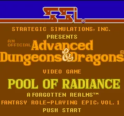 Advanced Dungeons & Dragons: Pool of Radiance screenshot
