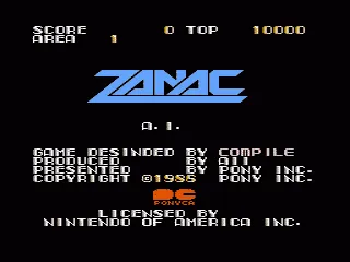 Zanac screenshot