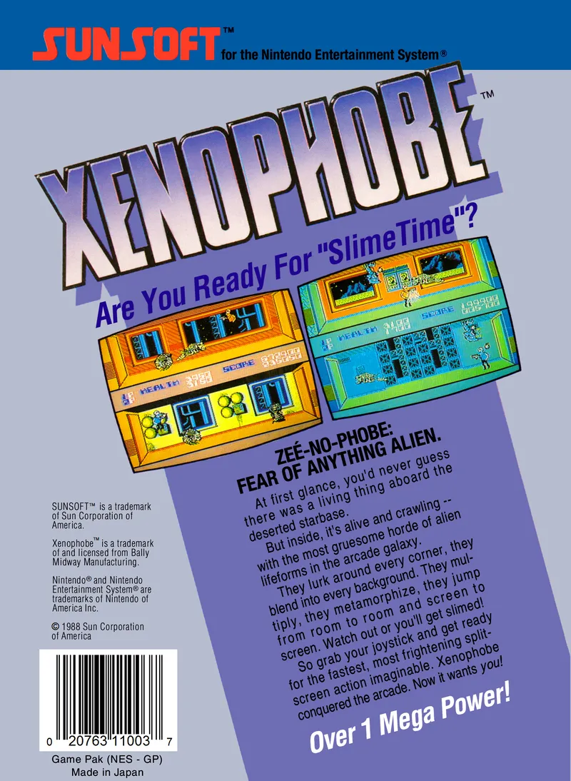 Xenophobe box back