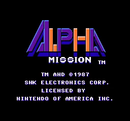 Alpha Mission screenshot