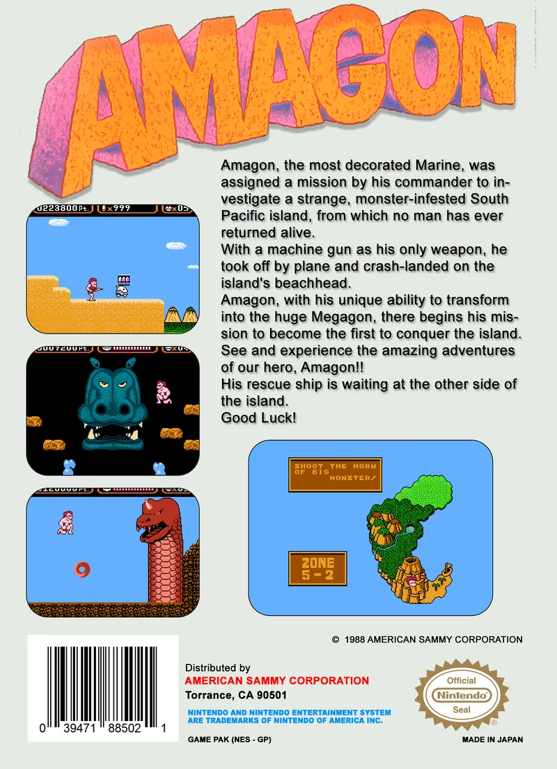 Amagon box back