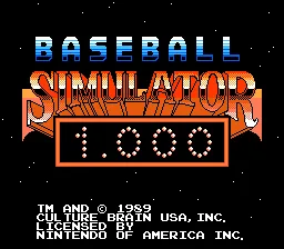 Baseball Simulator 1.000 screenshot