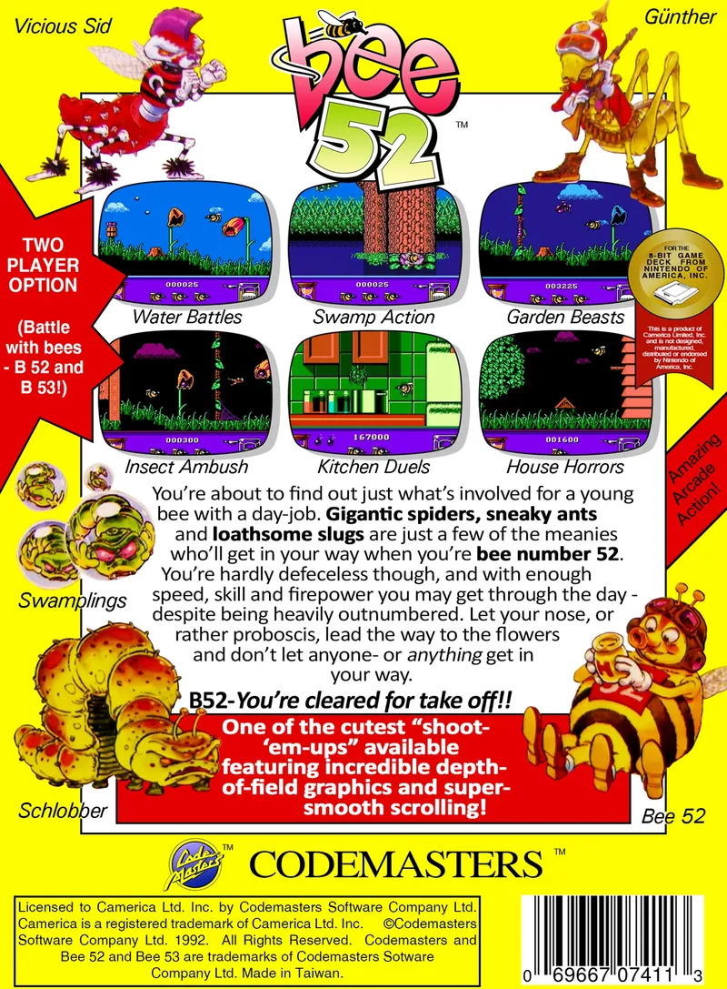 Bee 52 box back