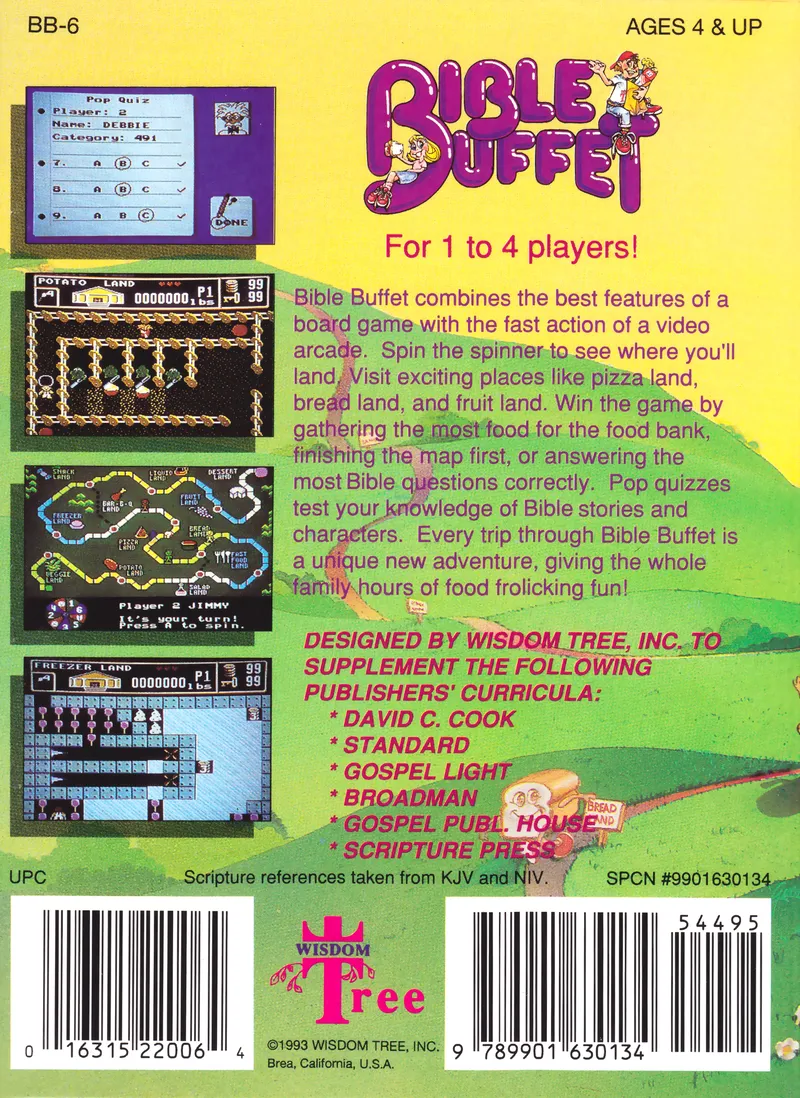 Bible Buffet box back