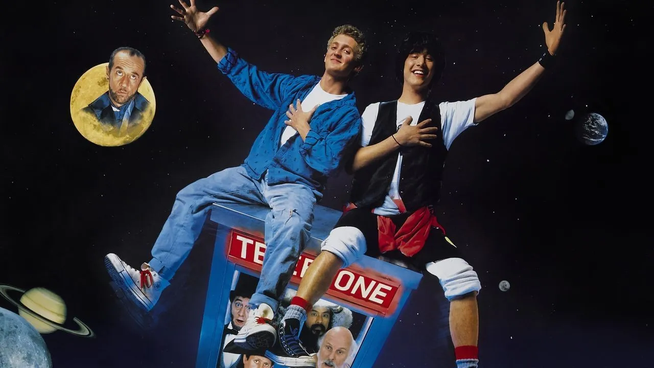 Backdrop artwork for Bill & Ted's Excellent Video Game Adventure